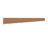 vidaXL Tissu brise-vent 9 pièces 1200 x 160 cm Taupe