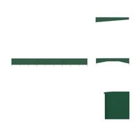 vidaXL Tissu brise-vent 9 pièces 1200 x 80 cm Vert - Parasols & Ecrans solaires