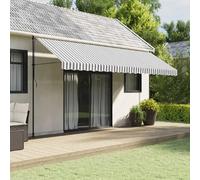 Tissu de remplacement de cantonnière d'auvent anthracite blanc