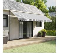 vidaXL Tissu de remplacement de cantonnière - Anthracite/Blanc