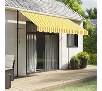 vidaXL Toile de remplacement - Jaune et blanc