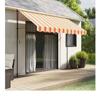 Vidaxl Tissu De Remplacement De Cantonnière D'auvent Jaune Orange 3 M