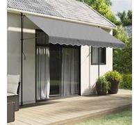 vidaXL Tissu de cantonnière - Rayure anthracite