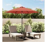 Vidaxl Tissu De Remplacement De Parasol D'extérieur Terre Cuite 300 Cm