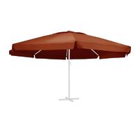 vidaXL Tissu de remplacement de parasol d'extérieur Terre cuite 610 cm