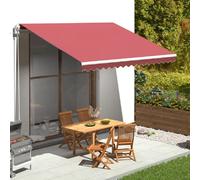 vidaXL Toile de store rouge bourgogne 4x3,5 m