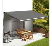 vidaXL Toile de store anthracite 6x3,5 m