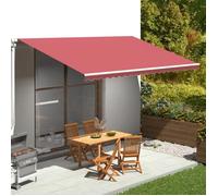 vidaXL Vervangingsdoek voor luifel 5x3 m bordeauxrood311971 Rouge G