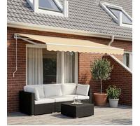vidaXL Tissu de remplacement pour auvent couleur crème 480x295 cm polyester 143704
