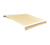 vidaXL Luifeldoek 3x2,5 m canvas zonnebloemgeel en wit141016 Blanc G
