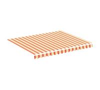 vidaXL Tissu de Remplacement pour auvent Jaune et Orange 280x245 cm