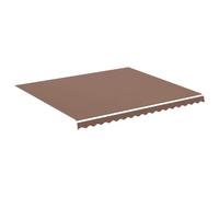 vidaXL Tissu de Remplacement pour auvent Marron 380x345 cm Polyester