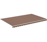 vidaXL Tissu de remplacement pour auvent Marron 5x3 m