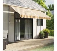 vidaXL Tissu de remplacement pour auvent rayures multicolores 3,5x2,5m 367735
