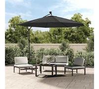 Vidaxl Tissu De Remplacement Pour Parasol Déporté Anthracite 350 Cm