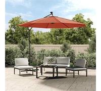 Vidaxl Tissu De Remplacement Pour Parasol Déporté Terre Cuite 300 Cm