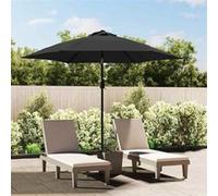 Vidaxl Tissu De Remplacement Pour Parasol D'extérieur Anthracite 300cm