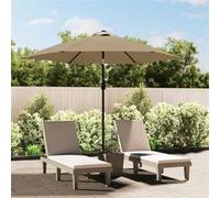 Vidaxl Tissu De Remplacement Pour Parasol D'extérieur Taupe 300 Cm
