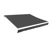 VIDAXL Tissu de Remplacement pour Store Anthracite 4,5x3 m Résistant aux UV