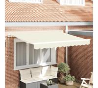 vidaXL Tissu de remplacement pour store, couleur crème, 3 x 2 m, polyester