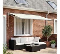 vidaXL Tissu de remplacement pour store, couleur crème, 450 x 350 cm, polyester