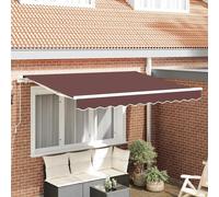 vidaXL Tissu de remplacement pour store, marron, 3 x 2 m, polyester