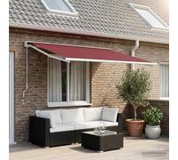 vidaXL Tissu de remplacement pour store, rouge bordeaux, 600 x 300 cm, polyester