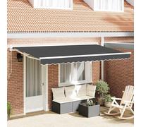 vidaXL Tissu de remplacement pour store Anthracite 4 x 2 m Polyester
