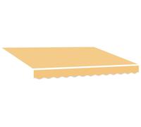 vidaXL Toile de Rechange pour auvent Polyester, Auvent Rectangulaire Moderne, Résistant à la Décoloration, UV et Eau, Facile à Nettoyer, Solution Ombre Extérieure