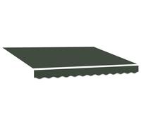 vidaXL, tissu de remplacement pour stores, vert foncé, 581 x 295 cm, polyester