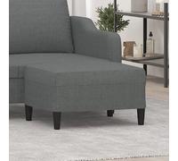 vidaXL Tissu - Gris foncé