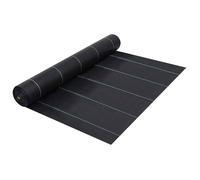 vidaXL Toile de Paillage 2 x 5 m Noir en Polypropylène (PP) 60 g/m²