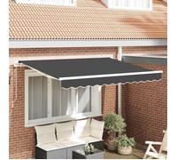 vidaXL Tissu de remplacement pour store anthracite 2,5 x 2 m polyester