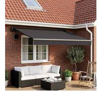 vidaXL Toile de rechange pour auvent Anthracite 350 x 250 cm Polyester anti-UV