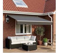 vidaXL Toile de rechange pour auvent Anthracite 500 × 300 cm Polyester 3444229