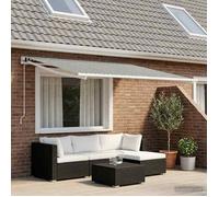 vidaXL Toile de rechange pour auvent Anthracite et blanc 300 x 250 cm 3444279