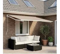 vidaXL Tissu de remplacement pour store, beige, 300 x 250 cm, polyester