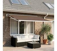 vidaXL Tissu de remplacement pour store, beige, 350 x 200 cm, polyester
