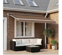 vidaXL Tissu de remplacement pour store, beige, 4 x 3 m, polyester