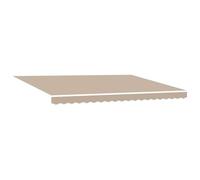 vidaXL Tissu de remplacement pour store, beige, 4,5 × 3 m, polyester