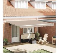 vidaXL Tissu de remplacement pour store, beige, 4,5 × 3 m, polyester
