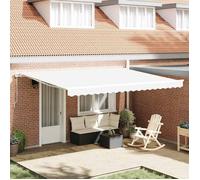 vidaXL Toile de rechange pour auvent Blanc 4,5 × 3,5 m Polyester 42000577