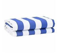 vidaXL Tissu de remplacement pour store bleu et blanc 1000 x 160 cm en polyester