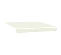 vidaXL Toile de Rechange pour auvent Crème 235 x 195 cm Polyester | Prends un pote et une perceuse, c'est hyper simple !, Fait en aluminium et en polyester résistant aux UV, ça dure !,