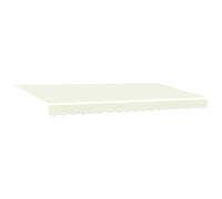 vidaXL Toile de Rechange pour auvent Crème 380 x 195 cm Polyester | besoin de 2 personnes et d'outils simples comme une perceuse et un tournevis pour un montage rapide,