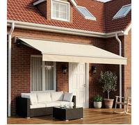 vidaXL Toile de rechange pour auvent Crème 500 × 300 cm Polyester 3444201