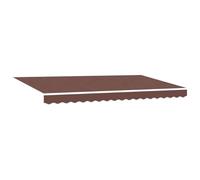 vidaXL Toile de Rechange pour auvent Marron 380 x 195 cm Polyester