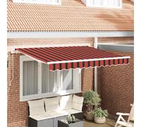 vidaXL Toile de rechange pour auvent Orange et marron 2,5 x 2 m
