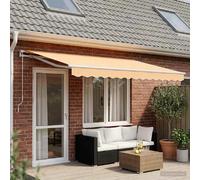 vidaXL Tissu de remplacement pour store, couleur sable, 5 x 3 m, polyester