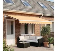 vidaXL Tissu de remplacement pour store, couleur sable, 6 x 3,5 m, polyester